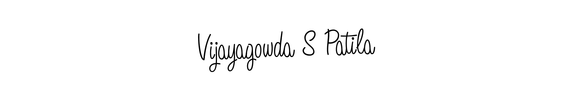 Make a beautiful signature design for name Vijayagowda S Patila. With this signature (Angelique-Rose-font-FFP) style, you can create a handwritten signature for free. Vijayagowda S Patila signature style 5 images and pictures png