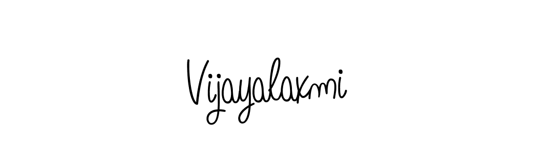 Design your own signature with our free online signature maker. With this signature software, you can create a handwritten (Angelique-Rose-font-FFP) signature for name Vijayalaxmi. Vijayalaxmi signature style 5 images and pictures png