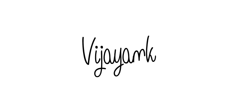 How to make Vijayank name signature. Use Angelique-Rose-font-FFP style for creating short signs online. This is the latest handwritten sign. Vijayank signature style 5 images and pictures png