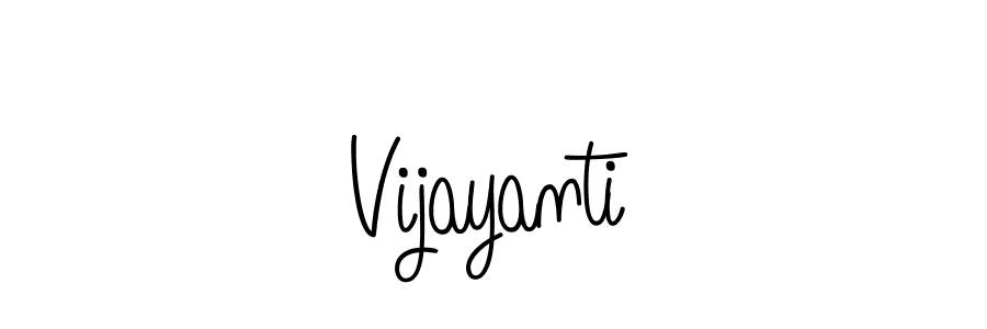 How to make Vijayanti signature? Angelique-Rose-font-FFP is a professional autograph style. Create handwritten signature for Vijayanti name. Vijayanti signature style 5 images and pictures png