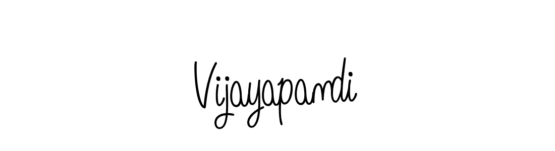 Make a beautiful signature design for name Vijayapandi. With this signature (Angelique-Rose-font-FFP) style, you can create a handwritten signature for free. Vijayapandi signature style 5 images and pictures png