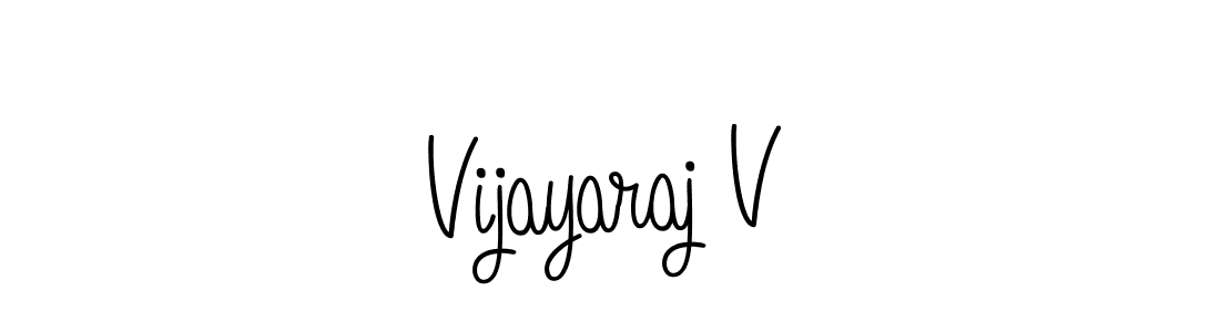 Also we have Vijayaraj V name is the best signature style. Create professional handwritten signature collection using Angelique-Rose-font-FFP autograph style. Vijayaraj V signature style 5 images and pictures png