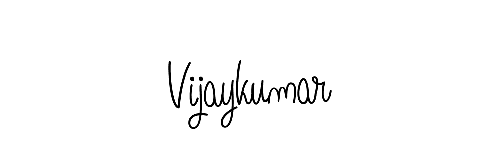Use a signature maker to create a handwritten signature online. With this signature software, you can design (Angelique-Rose-font-FFP) your own signature for name Vijaykumar. Vijaykumar signature style 5 images and pictures png