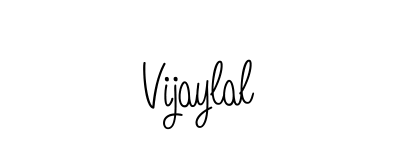 Make a beautiful signature design for name Vijaylal. With this signature (Angelique-Rose-font-FFP) style, you can create a handwritten signature for free. Vijaylal signature style 5 images and pictures png