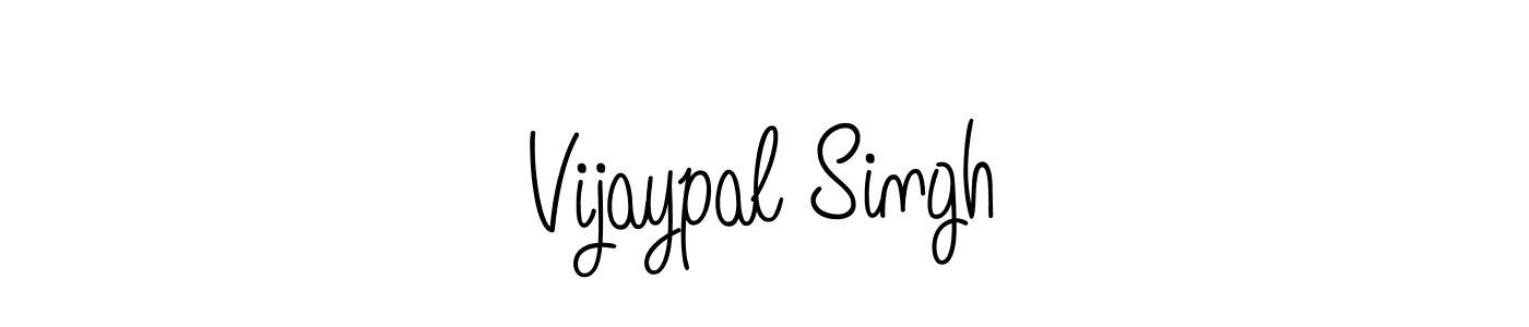 You should practise on your own different ways (Angelique-Rose-font-FFP) to write your name (Vijaypal Singh) in signature. don't let someone else do it for you. Vijaypal Singh signature style 5 images and pictures png