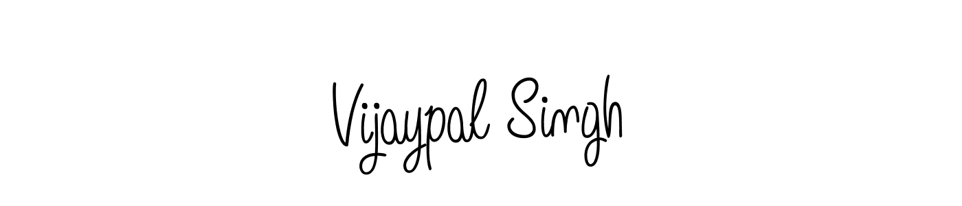 How to make Vijaypal Singh name signature. Use Angelique-Rose-font-FFP style for creating short signs online. This is the latest handwritten sign. Vijaypal Singh signature style 5 images and pictures png