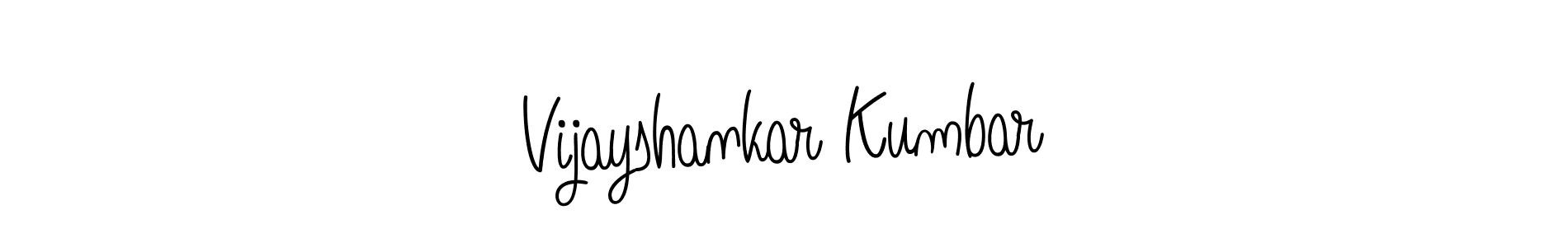if you are searching for the best signature style for your name Vijayshankar Kumbar. so please give up your signature search. here we have designed multiple signature styles  using Angelique-Rose-font-FFP. Vijayshankar Kumbar signature style 5 images and pictures png