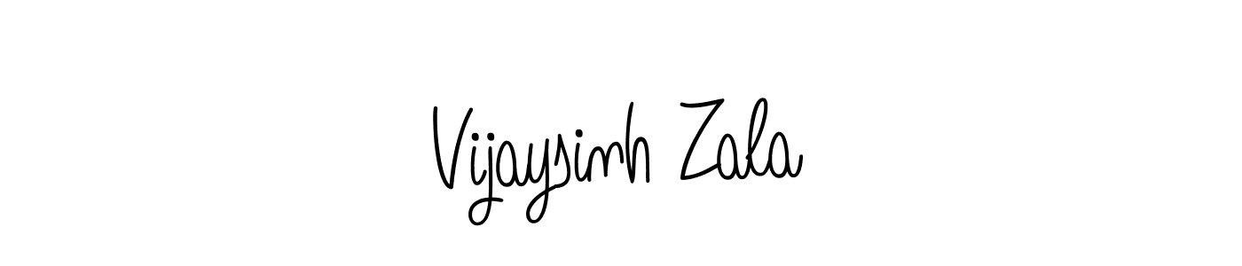 How to make Vijaysinh Zala signature? Angelique-Rose-font-FFP is a professional autograph style. Create handwritten signature for Vijaysinh Zala name. Vijaysinh Zala signature style 5 images and pictures png