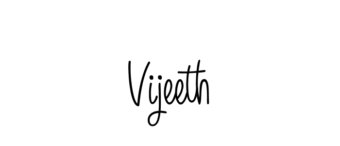 You should practise on your own different ways (Angelique-Rose-font-FFP) to write your name (Vijeeth) in signature. don't let someone else do it for you. Vijeeth signature style 5 images and pictures png