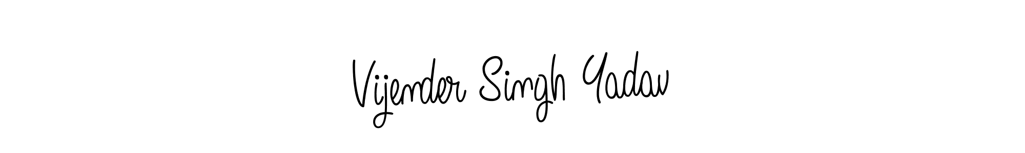 It looks lik you need a new signature style for name Vijender Singh Yadav. Design unique handwritten (Angelique-Rose-font-FFP) signature with our free signature maker in just a few clicks. Vijender Singh Yadav signature style 5 images and pictures png