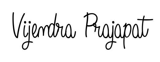 The Angelique-Rose-font-FFP lettering style adds unique flourish to name Vijendra Prajapat. Stand out with a custom digital autograph made in seconds. Vijendra Prajapat signature style 5 images and pictures png