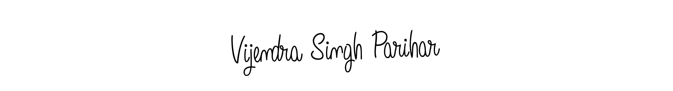 Make a beautiful signature design for name Vijendra Singh Parihar. With this signature (Angelique-Rose-font-FFP) style, you can create a handwritten signature for free. Vijendra Singh Parihar signature style 5 images and pictures png