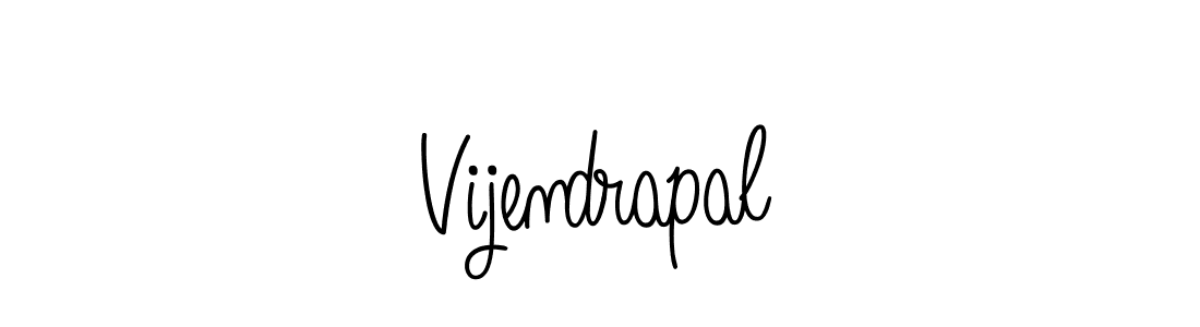 Vijendrapal stylish signature style. Best Handwritten Sign (Angelique-Rose-font-FFP) for my name. Handwritten Signature Collection Ideas for my name Vijendrapal. Vijendrapal signature style 5 images and pictures png