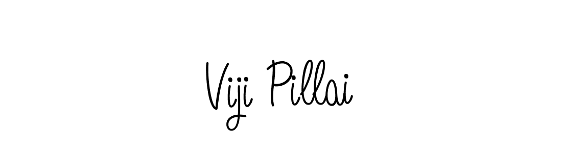 Make a beautiful signature design for name Viji Pillai. With this signature (Angelique-Rose-font-FFP) style, you can create a handwritten signature for free. Viji Pillai signature style 5 images and pictures png