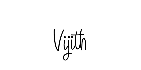 Use a signature maker to create a handwritten signature online. With this signature software, you can design (Angelique-Rose-font-FFP) your own signature for name Vijith. Vijith signature style 5 images and pictures png