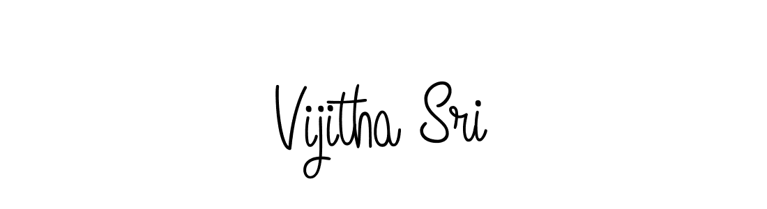 Design your own signature with our free online signature maker. With this signature software, you can create a handwritten (Angelique-Rose-font-FFP) signature for name Vijitha Sri. Vijitha Sri signature style 5 images and pictures png