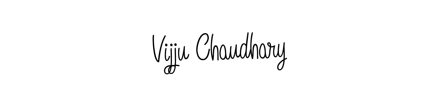 Also we have Vijju Chaudhary name is the best signature style. Create professional handwritten signature collection using Angelique-Rose-font-FFP autograph style. Vijju Chaudhary signature style 5 images and pictures png