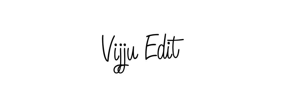 Vijju Edit stylish signature style. Best Handwritten Sign (Angelique-Rose-font-FFP) for my name. Handwritten Signature Collection Ideas for my name Vijju Edit. Vijju Edit signature style 5 images and pictures png