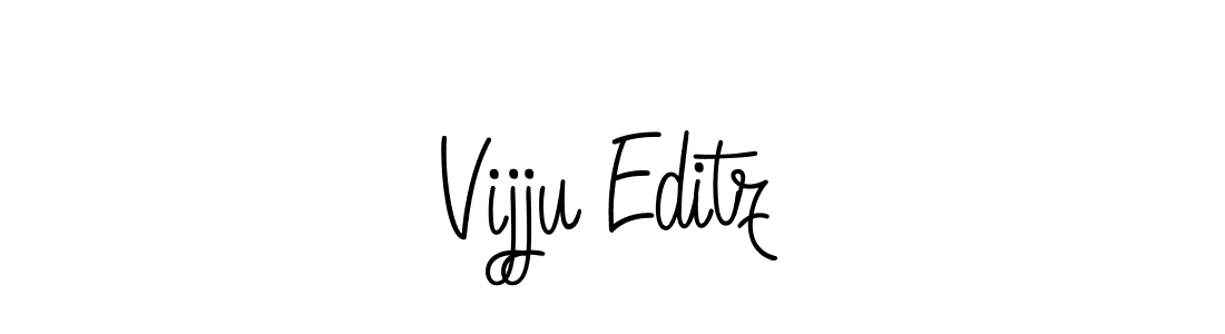 Design your own signature with our free online signature maker. With this signature software, you can create a handwritten (Angelique-Rose-font-FFP) signature for name Vijju Editz. Vijju Editz signature style 5 images and pictures png