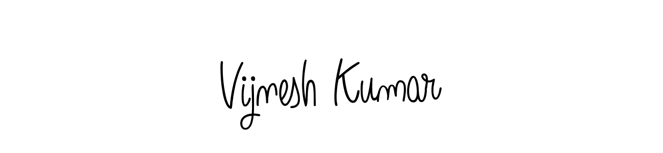 How to make Vijnesh Kumar name signature. Use Angelique-Rose-font-FFP style for creating short signs online. This is the latest handwritten sign. Vijnesh Kumar signature style 5 images and pictures png