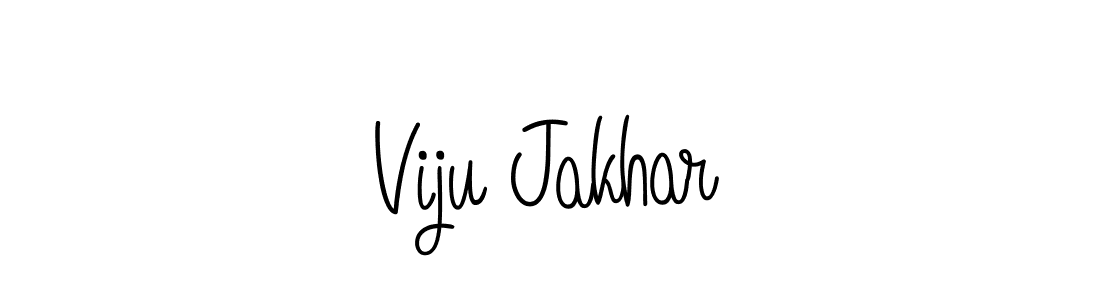 Design your own signature with our free online signature maker. With this signature software, you can create a handwritten (Angelique-Rose-font-FFP) signature for name Viju Jakhar. Viju Jakhar signature style 5 images and pictures png