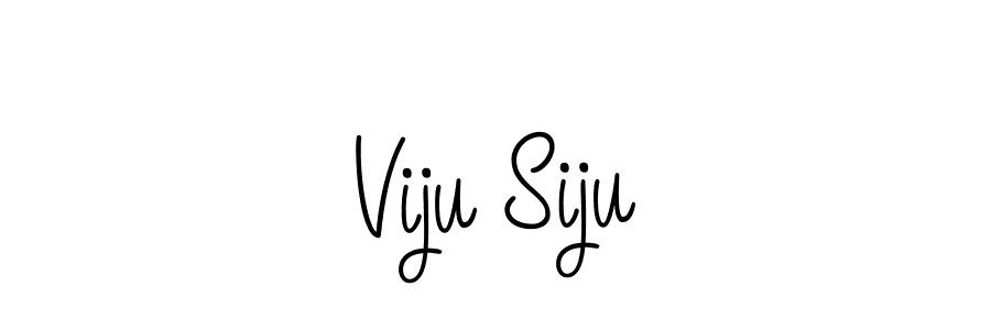 How to make Viju Siju signature? Angelique-Rose-font-FFP is a professional autograph style. Create handwritten signature for Viju Siju name. Viju Siju signature style 5 images and pictures png