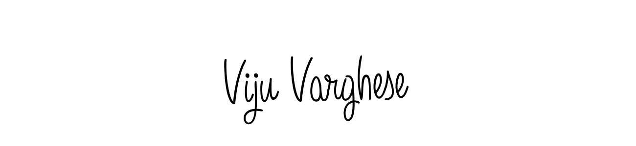 Create a beautiful signature design for name Viju Varghese. With this signature (Angelique-Rose-font-FFP) fonts, you can make a handwritten signature for free. Viju Varghese signature style 5 images and pictures png