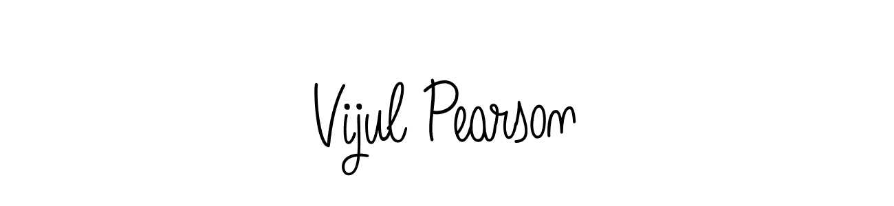 Angelique-Rose-font-FFP is a professional signature style that is perfect for those who want to add a touch of class to their signature. It is also a great choice for those who want to make their signature more unique. Get Vijul Pearson name to fancy signature for free. Vijul Pearson signature style 5 images and pictures png