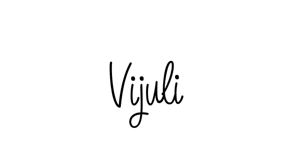 Design your own signature with our free online signature maker. With this signature software, you can create a handwritten (Angelique-Rose-font-FFP) signature for name Vijuli. Vijuli signature style 5 images and pictures png