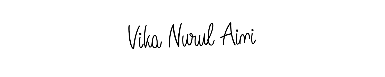 Angelique-Rose-font-FFP is a professional signature style that is perfect for those who want to add a touch of class to their signature. It is also a great choice for those who want to make their signature more unique. Get Vika Nurul Aini name to fancy signature for free. Vika Nurul Aini signature style 5 images and pictures png