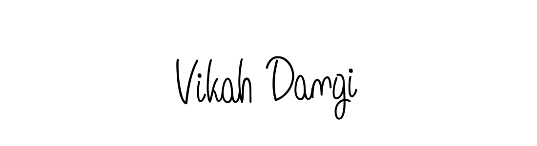 Once you've used our free online signature maker to create your best signature Angelique-Rose-font-FFP style, it's time to enjoy all of the benefits that Vikah Dangi name signing documents. Vikah Dangi signature style 5 images and pictures png