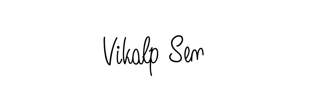 if you are searching for the best signature style for your name Vikalp Sen. so please give up your signature search. here we have designed multiple signature styles  using Angelique-Rose-font-FFP. Vikalp Sen signature style 5 images and pictures png