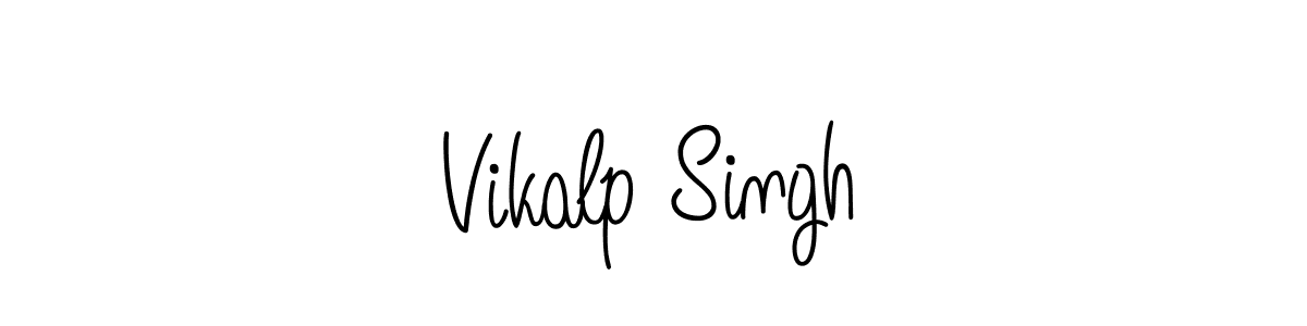 Use a signature maker to create a handwritten signature online. With this signature software, you can design (Angelique-Rose-font-FFP) your own signature for name Vikalp Singh. Vikalp Singh signature style 5 images and pictures png
