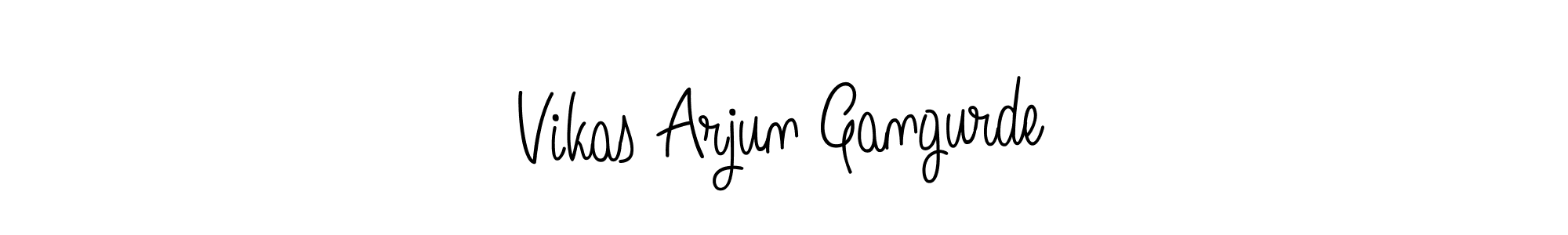 The best way (Angelique-Rose-font-FFP) to make a short signature is to pick only two or three words in your name. The name Vikas Arjun Gangurde include a total of six letters. For converting this name. Vikas Arjun Gangurde signature style 5 images and pictures png