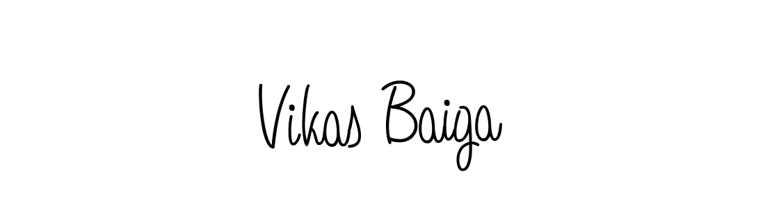 Vikas Baiga stylish signature style. Best Handwritten Sign (Angelique-Rose-font-FFP) for my name. Handwritten Signature Collection Ideas for my name Vikas Baiga. Vikas Baiga signature style 5 images and pictures png