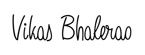 You should practise on your own different ways (Angelique-Rose-font-FFP) to write your name (Vikas Bhalerao) in signature. Don't let someone else do it for you. Vikas Bhalerao signature style 5 images and pictures png