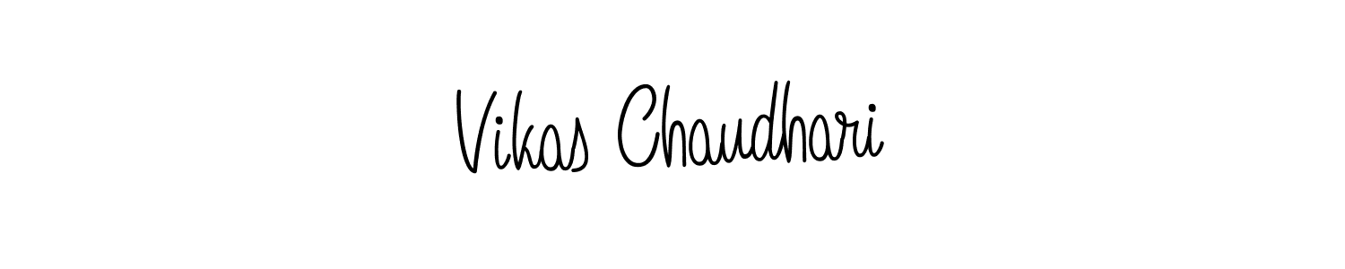 Create a beautiful signature design for name Vikas Chaudhari. With this signature (Angelique-Rose-font-FFP) fonts, you can make a handwritten signature for free. Vikas Chaudhari signature style 5 images and pictures png