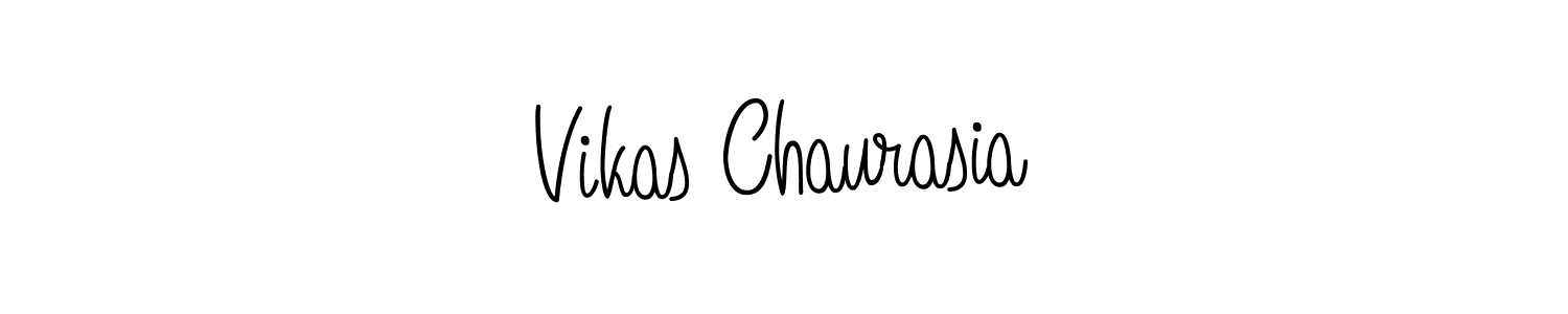 Make a beautiful signature design for name Vikas Chaurasia. With this signature (Angelique-Rose-font-FFP) style, you can create a handwritten signature for free. Vikas Chaurasia signature style 5 images and pictures png