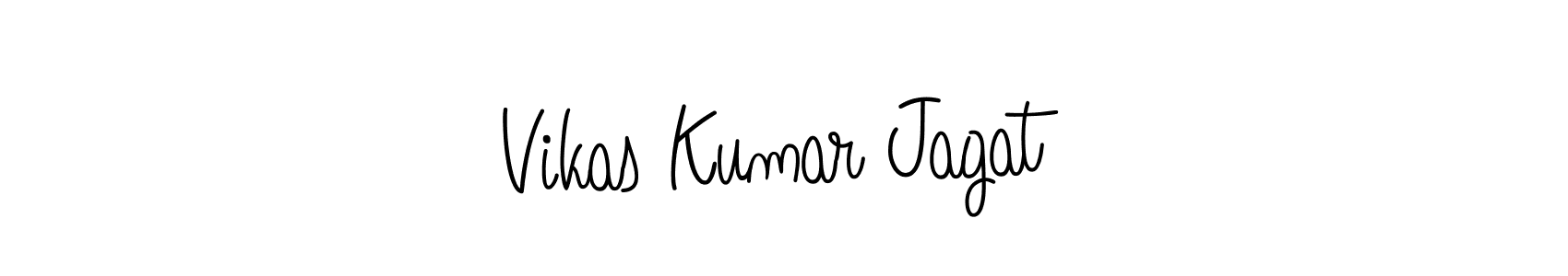 Vikas Kumar Jagat stylish signature style. Best Handwritten Sign (Angelique-Rose-font-FFP) for my name. Handwritten Signature Collection Ideas for my name Vikas Kumar Jagat. Vikas Kumar Jagat signature style 5 images and pictures png