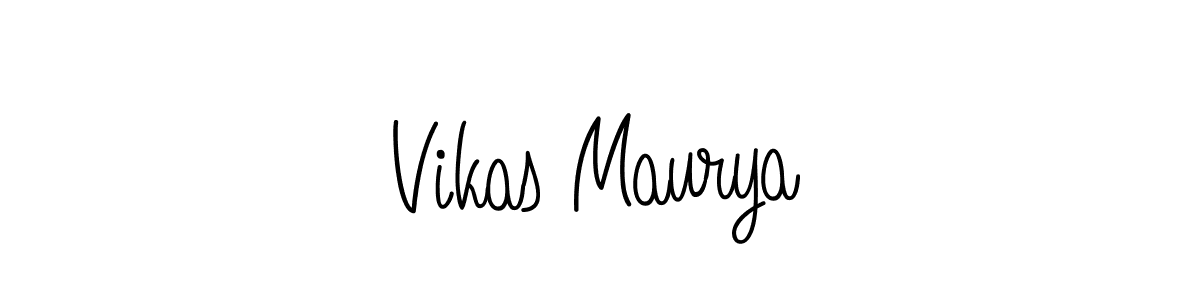 How to Draw Vikas Maurya signature style? Angelique-Rose-font-FFP is a latest design signature styles for name Vikas Maurya. Vikas Maurya signature style 5 images and pictures png