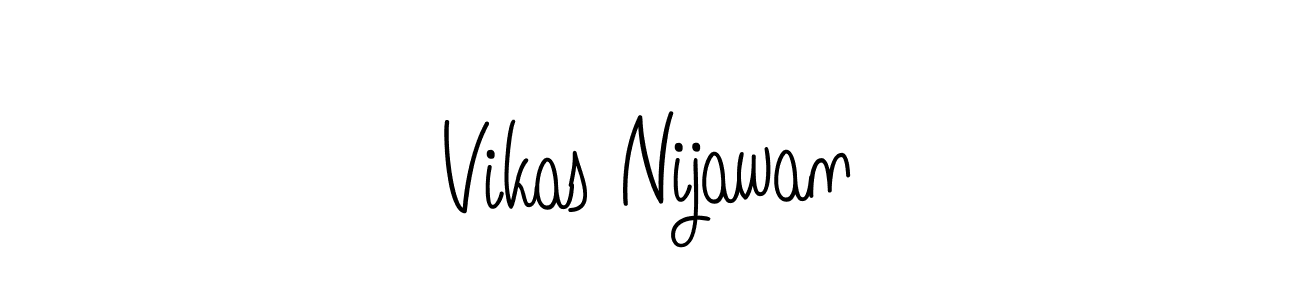 How to make Vikas Nijawan signature? Angelique-Rose-font-FFP is a professional autograph style. Create handwritten signature for Vikas Nijawan name. Vikas Nijawan signature style 5 images and pictures png