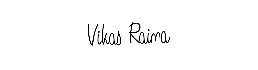 How to make Vikas Raina name signature. Use Angelique-Rose-font-FFP style for creating short signs online. This is the latest handwritten sign. Vikas Raina signature style 5 images and pictures png