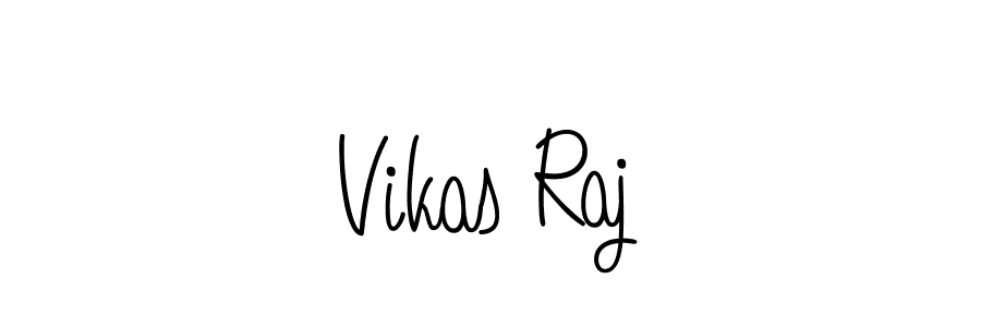 Vikas Raj stylish signature style. Best Handwritten Sign (Angelique-Rose-font-FFP) for my name. Handwritten Signature Collection Ideas for my name Vikas Raj. Vikas Raj signature style 5 images and pictures png