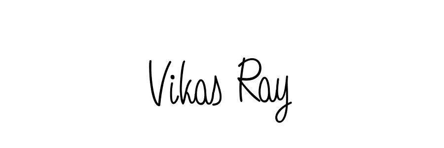 Make a beautiful signature design for name Vikas Ray. With this signature (Angelique-Rose-font-FFP) style, you can create a handwritten signature for free. Vikas Ray signature style 5 images and pictures png
