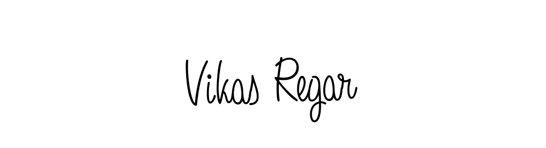 Vikas Regar stylish signature style. Best Handwritten Sign (Angelique-Rose-font-FFP) for my name. Handwritten Signature Collection Ideas for my name Vikas Regar. Vikas Regar signature style 5 images and pictures png