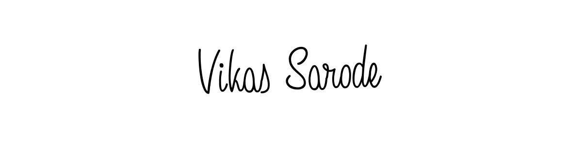 Make a beautiful signature design for name Vikas Sarode. With this signature (Angelique-Rose-font-FFP) style, you can create a handwritten signature for free. Vikas Sarode signature style 5 images and pictures png