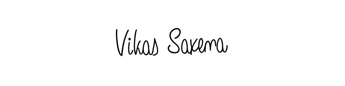 Design your own signature with our free online signature maker. With this signature software, you can create a handwritten (Angelique-Rose-font-FFP) signature for name Vikas Saxena. Vikas Saxena signature style 5 images and pictures png