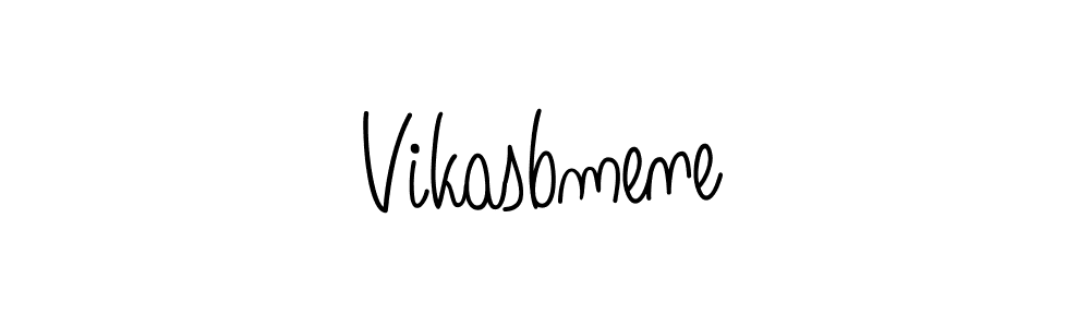 How to make Vikasbmene name signature. Use Angelique-Rose-font-FFP style for creating short signs online. This is the latest handwritten sign. Vikasbmene signature style 5 images and pictures png