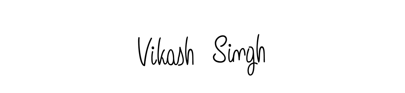 How to make Vikash  Singh name signature. Use Angelique-Rose-font-FFP style for creating short signs online. This is the latest handwritten sign. Vikash  Singh signature style 5 images and pictures png