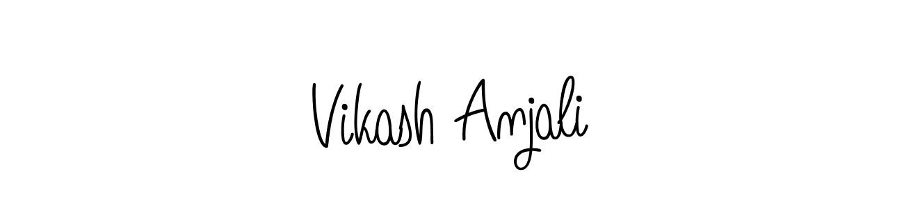 This is the best signature style for the Vikash Anjali name. Also you like these signature font (Angelique-Rose-font-FFP). Mix name signature. Vikash Anjali signature style 5 images and pictures png